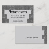 Carte De Visite Machine de fabrication de carreaux (Devant / Derrière)