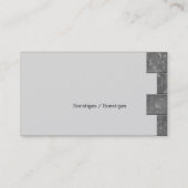 Carte De Visite Machine de fabrication de carreaux (Dos)