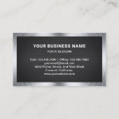 Carte De Visite Machine de réparation automatique en acier à maill (Dos)