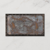 Carte De Visite Machine de réparation automatique Grunge rouille e (Dos)