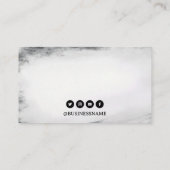 Carte De Visite Machine moderne de tatouage noir et blanc (Dos)