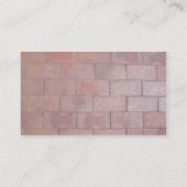 Carte De Visite Machines à paver de brique (Dos)