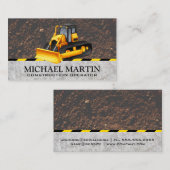 Carte De Visite Machines de construction | Excavateur (Devant / Derrière)