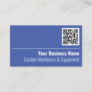 Carte De Visite Machines et équipement de jardin Code QR
