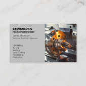 Carte De Visite Machines et métaux (Devant)