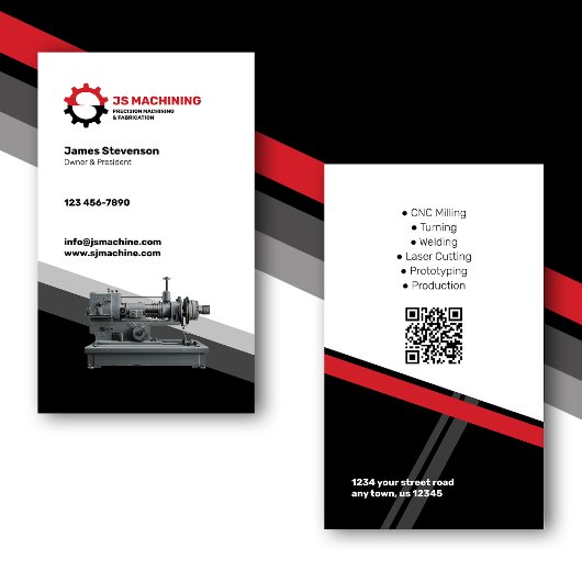 Carte De Visite Machines et métaux