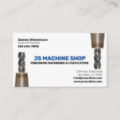 Carte De Visite Machines et métaux (Devant)