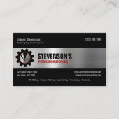 Carte De Visite Machines et métaux (Devant)