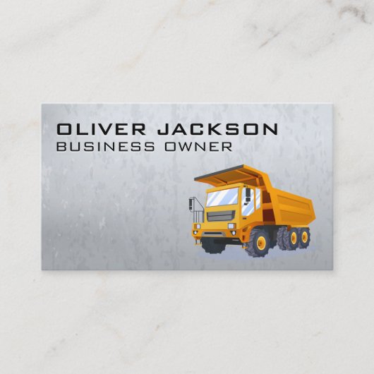 Carte De Visite Machines lourdes de construction | Constructeurs (Devant)