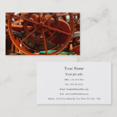 Carte De Visite Machines rouillées de steampunk d'équipement de (Devant / Derrière)