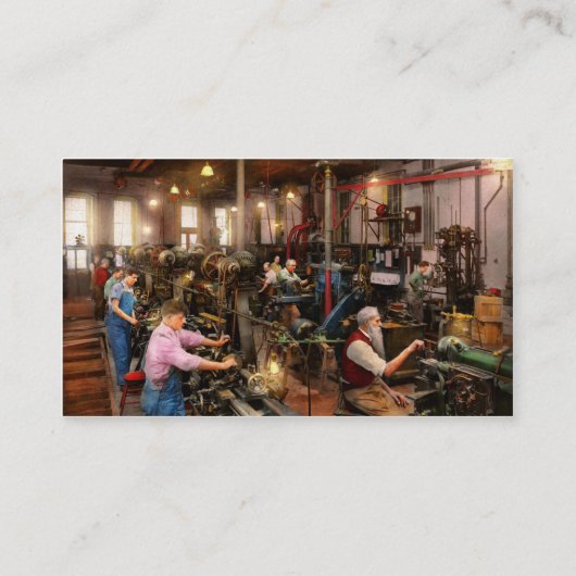 Carte De Visite Machiniste - La classe maître 1920 (Dos)