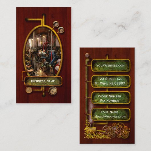 Carte De Visite Machiniste - La classe maître 1920 (Devant / Derrière)