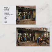 Carte De Visite Machiniste - Machinistes de Jardin 1942 (Devant / Derrière)