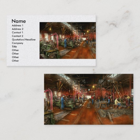 Carte De Visite Machiniste - Pompage pièces 1905 (Devant / Derrière)