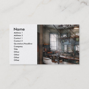 Carte De Visite Machiniste - Steampunk - la salle d'objet