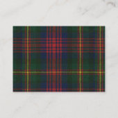 Carte De Visite MacLennan Tartan & Badge (Dos)