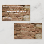 Carte De Visite Maçon de construction (Devant / Derrière)