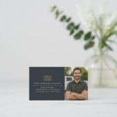 Carte De Visite Maçon Professionnel Maçonnerie Brique Photo (Debout devant)