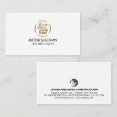 Carte De Visite Maçonnerie en pierre de brique Mason Construction  (Devant / Derrière)