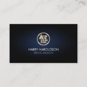 Carte De Visite Maçonnerie en pierre de brique Mason Construction (Devant)