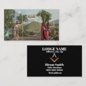 Carte de visite maçonnique (Devant / Derrière)