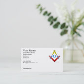 Carte de visite maçonnique 1 (Debout devant)