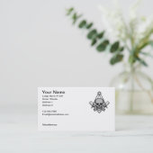Carte de visite maçonnique 1 (Debout devant)