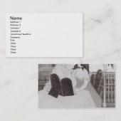 Carte De Visite Madame à la coiffeuse (encre et lavage) (Devant / Derrière)