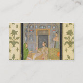 Carte De Visite Madame assise dans un pavillon avec des préposés, (Dos)