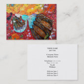 Carte De Visite Madame de nature et les saisons de l'année (Devant / Derrière)