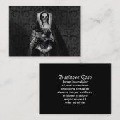 Carte De Visite Madame gothique de crâne (Devant / Derrière)