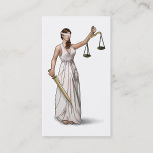 Carte De Visite Madame Justice Illustration