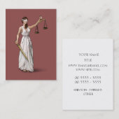 Carte De Visite Madame Justice - Marsala (Devant / Derrière)