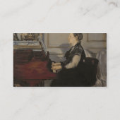 Carte De Visite Madame Manet au piano, 1868 de Manet | (Dos)