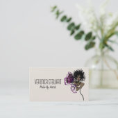 Carte De Visite Madame noire Butterfly de beauté (Debout devant)