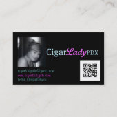 Carte De Visite Madame PDX 2 de cigare (Dos)