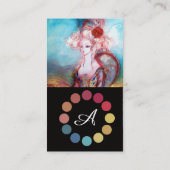 CARTE DE VISITE MADAME POMPADOUR MAKEUP PALETTE DE COULEUR ARTISTE (Dos)