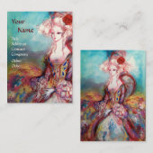 Carte De Visite MADAME POMPADOUR Mode, Costume Designer, Cosmétiqu (Devant / Derrière)