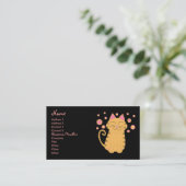 Carte De Visite Madame raisonnable de chat de Purrfectly (Debout devant)