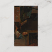 Carte De Visite Madame Seated At A Virginal, par Vermeer Van Delft (Dos)