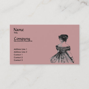Carte De Visite Madame victorienne Profile/carte de visite
