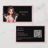 Carte De Visite Madeleine rose (Devant / Derrière)