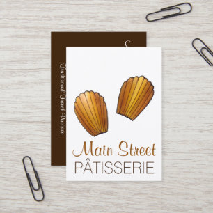 Carte De Visite Madeleines Pâtisserie Pâtisserie Cake Shop