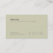 Carte De Visite Madison XIII (Dos)