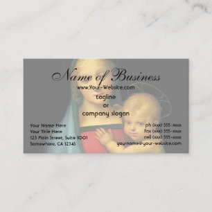 Carte De Visite Madone et Enfant, Madone du Grand-Duc par Raphaël