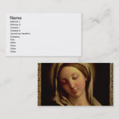 Carte De Visite Madonna (Devant / Derrière)
