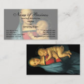 Carte De Visite Madonna And Child, Madonna del Granduca par Raphae (Devant / Derrière)