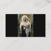 Carte De Visite Madonna de Bouguereau des roses (1903) (Dos)