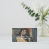 Carte De Visite Madonna Par Edvard Munch, Magasin De Fournitures D (Debout devant)