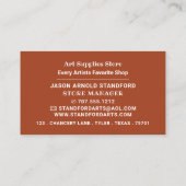 Carte De Visite Madonna Par Edvard Munch, Magasin De Fournitures D (Dos)